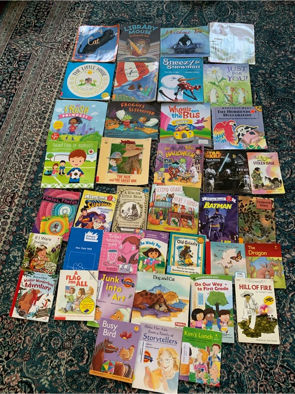 Large Lot of 40 Children's Softcover Picture and Early Reader Books
